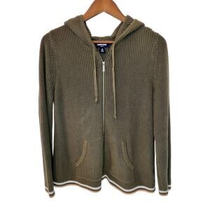 Lands End Drifter Zip Sweater Hoodie